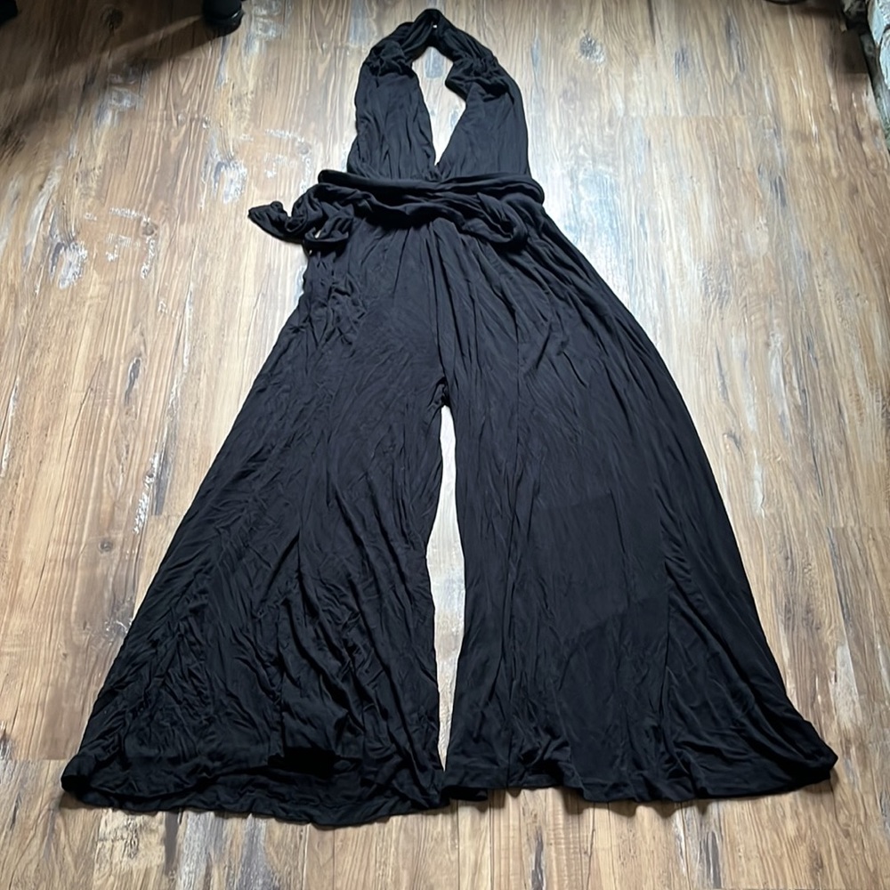 Free People Black Lowell Jumpsuit